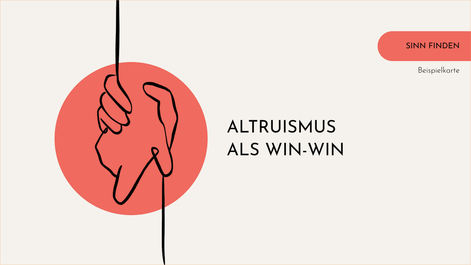 Altruismus als Win-Win